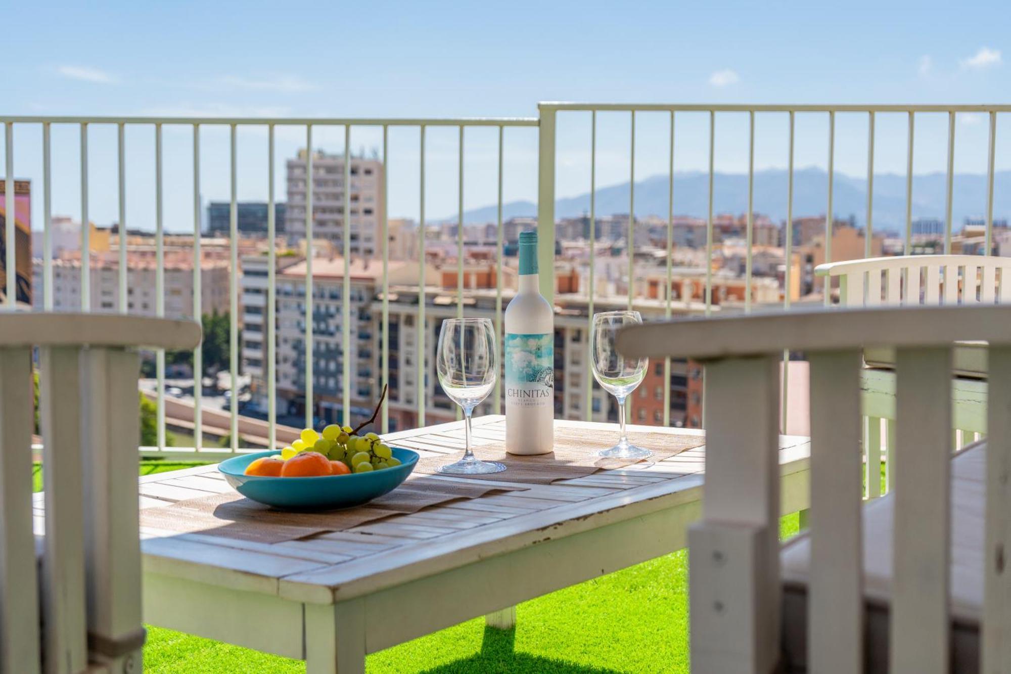 Sea Views Penthouse City Center Málaga Exteriör bild